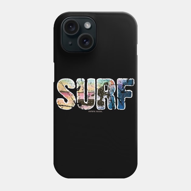 Surf Lover Surfing Design Phone Case by YouthfulGeezer