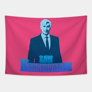 I Am Kenservative (Blue): A Political Barbie Inspired Design Tapestry