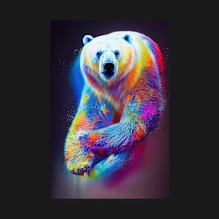 Polar Bear  Animal Discovery Adventure Nature Planet Earth Paint T-Shirt