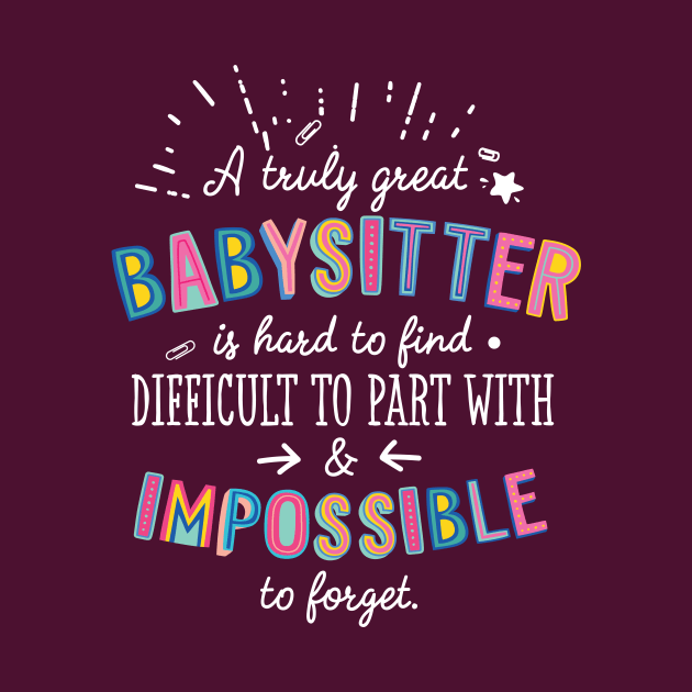 A truly Great Babysitter Gift - Impossible to forget by BetterManufaktur