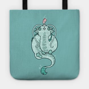 Dragon And The Little Pink Shoe Tote