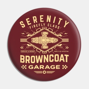 Browncoat Garage Pin