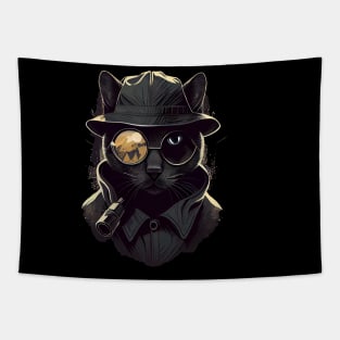 Detective cat Tapestry