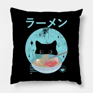 cat ramen Pillow