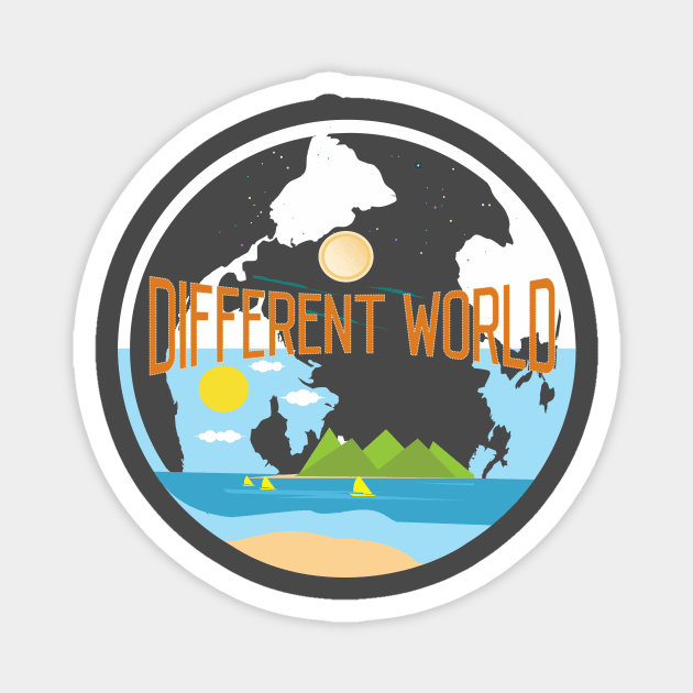 Different World Magnet by ugisdesign