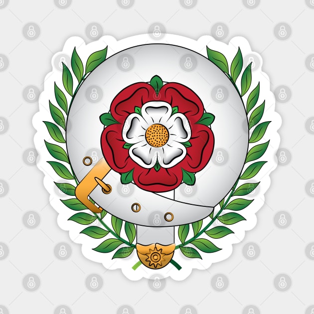 Rose, Knight, and a Laurel Wreath Magnet by DQDesigns By Chele