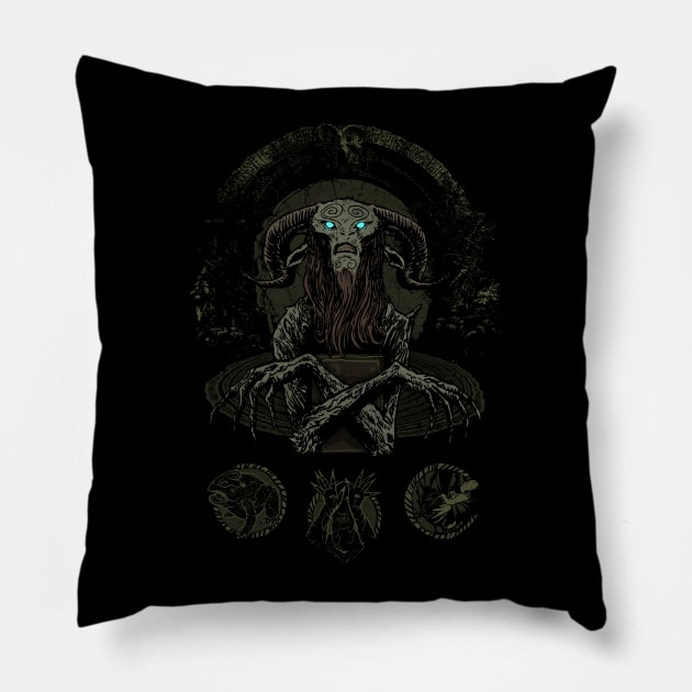 Faun's Nouveau Pillow by Rookie