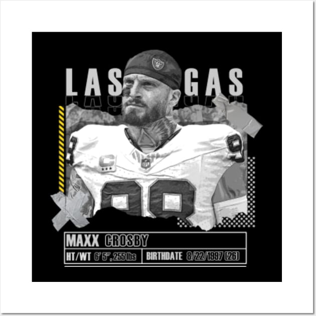 Rinkha Maxx Crosby Football Paper Poster Raiders 2 T-Shirt