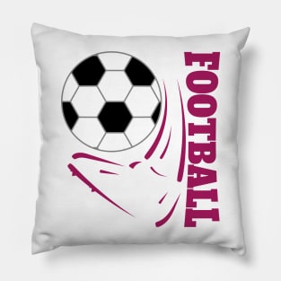 Football Foot - purple Pillow