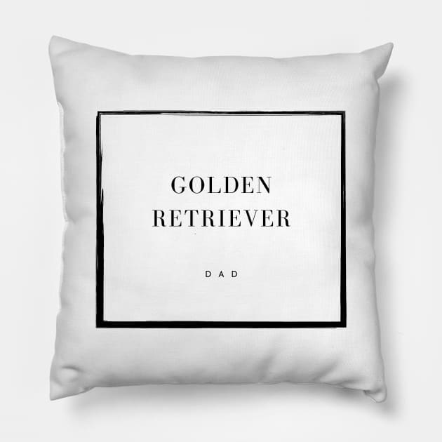 Golden Retriever Dad Pillow by DoggoLove