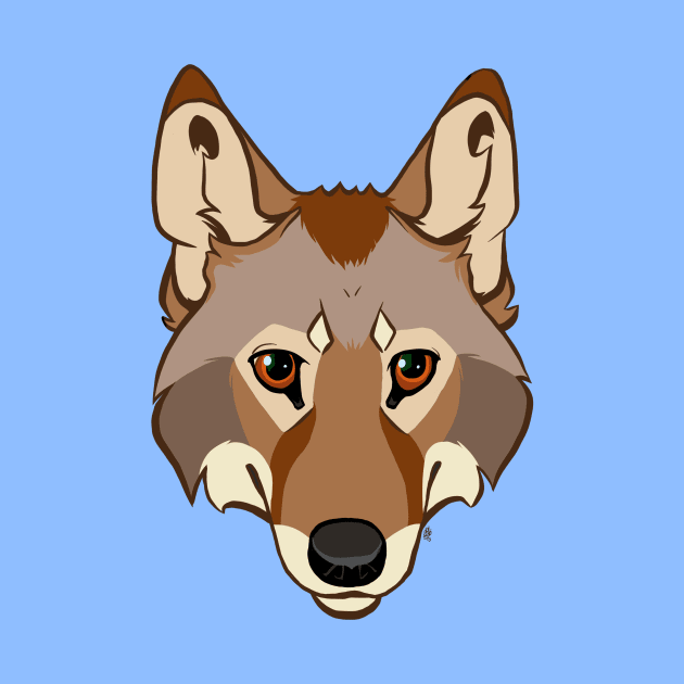 Coyote Face by Copperbora