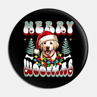 Cute Christmas Labrador Pin