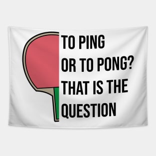 Ping Pong Table Tennis Tabletennis PingPong Poetry Fun Poet Tapestry