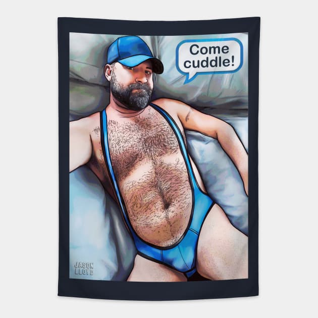 Come Cuddle Tapestry by JasonLloyd