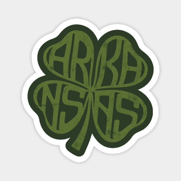Lucky Arkansas Clover Magnet by rt-shirts