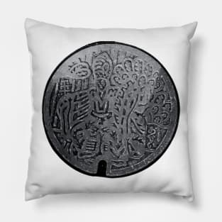 Japanese Manhole Pillow