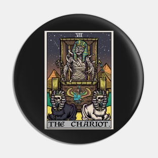 The Chariot Tarot Card Halloween Mummy Sphinx Egyptian Pyramids Pin