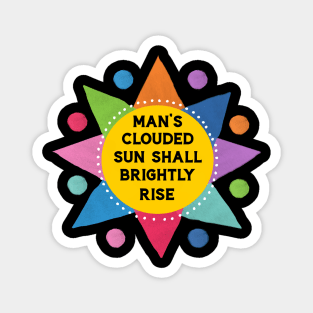 Man's Clouded Sun Godspell Inspired Magnet