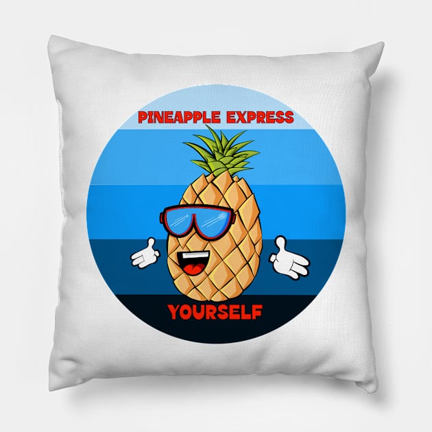 Express Yourself Pillow by Art by Nabes