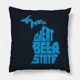 Michigan: The Great Beer State Pillow