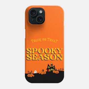 TRICK Or Treat Haunted House Spooky Season Halloween Phone Case