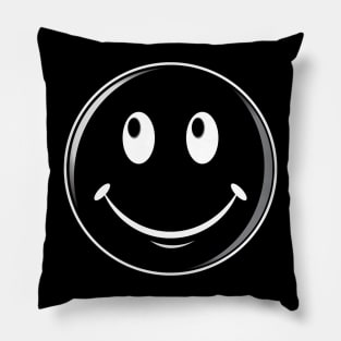 Negative Smiley Pillow