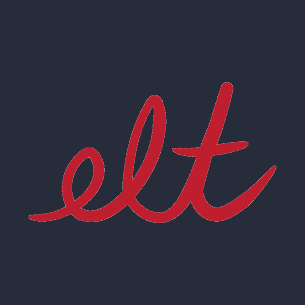 ELT Clothing Cursive Logo Red | Pocket by ELTClothing