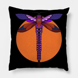 Dragonfly to the Sun Pillow