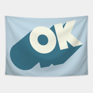 OK //// Ok Logo Blocky Design #3 Tapestry