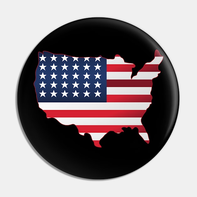 USA Flag Pin by NzCreates