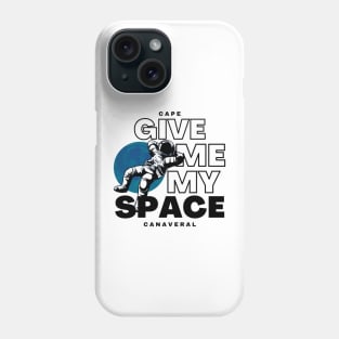 Cape Canaveral Kennedy Space Center Moon and Astronaut Phone Case