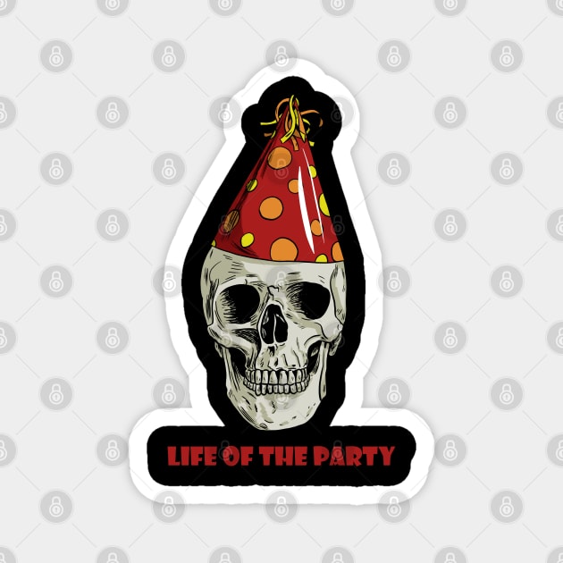 Life of the Party Magnet by Black Snow Comics