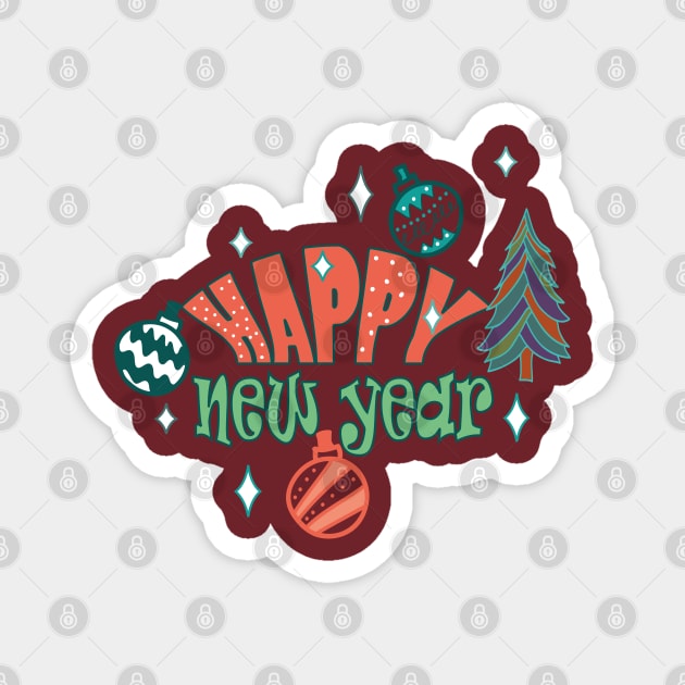 Happy New Year Magnet by Day81