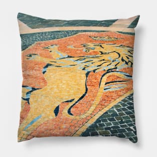 Coat of Arms of Jesi in Piazza della Repubblica Pillow