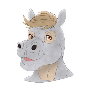 Anthro hippopotamus face T-Shirt