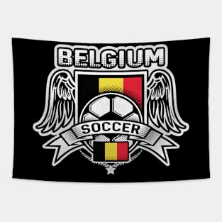 Belgium Soccer Futbol Tapestry