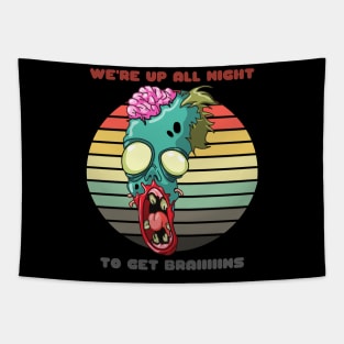 Sunset Zombie / We're Up All Night to Get Braiiiiins Tapestry