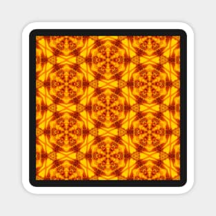 Golden Yellow Sunflower Pattern 3 Magnet