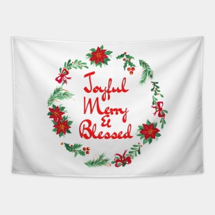 Joyful Merry & Blessed Tapestry