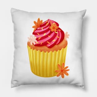 Pink Frosting Cupcake Pillow