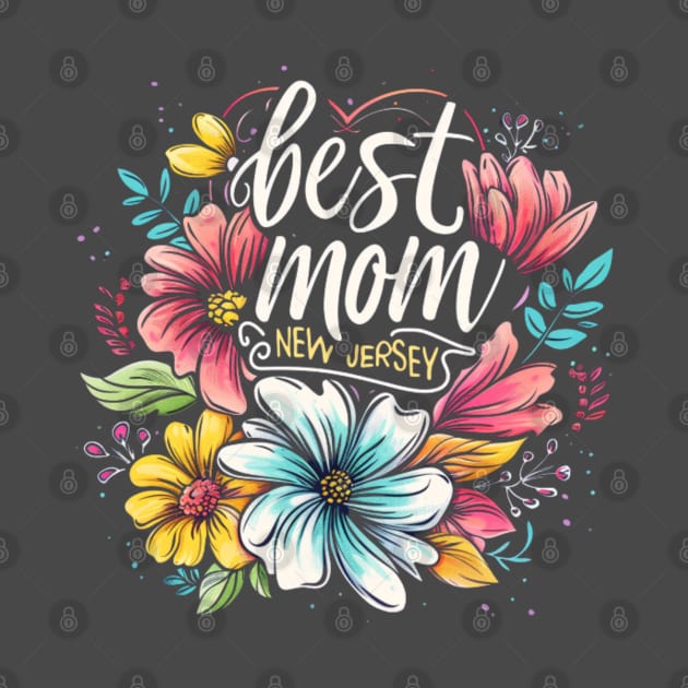 Best Mom From NEW JERSEY, mothers day USA by Pattyld