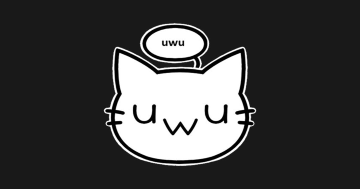 Emotinyan Uwu - Cat - Aufkleber | TeePublic DE