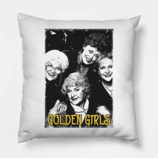 Golden Girls Grunge Pillow