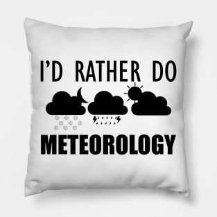 Meteorologist - I'd rather do meteorology Pillow