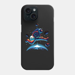 Astronaut playing guitar Phone Case