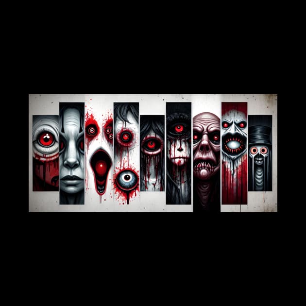 Bloodshot Eyes - Cosmic Horror by Atomic City Art