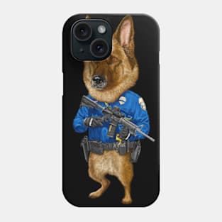 German Shepherd Police Officer Phone Case