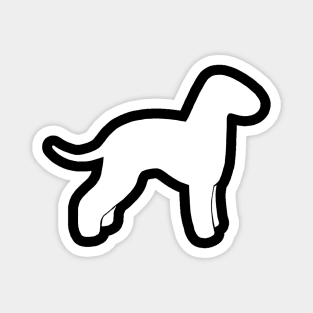 Bedlington Terrier Silhouette Magnet