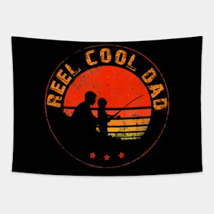 Reel Cool Dad Fishing Daddy Fathers Day Tapestry