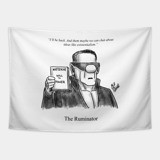 Classic The Ruminator Cartoon Tapestry by abbottcartoons